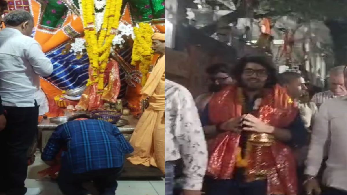 BJP विधायक के बेटे ने थाने में दर्ज कराया बयान: माता टेकरी मंदिर में टेका माथा, पीड़ित पुजारी से भी मांगी माफी