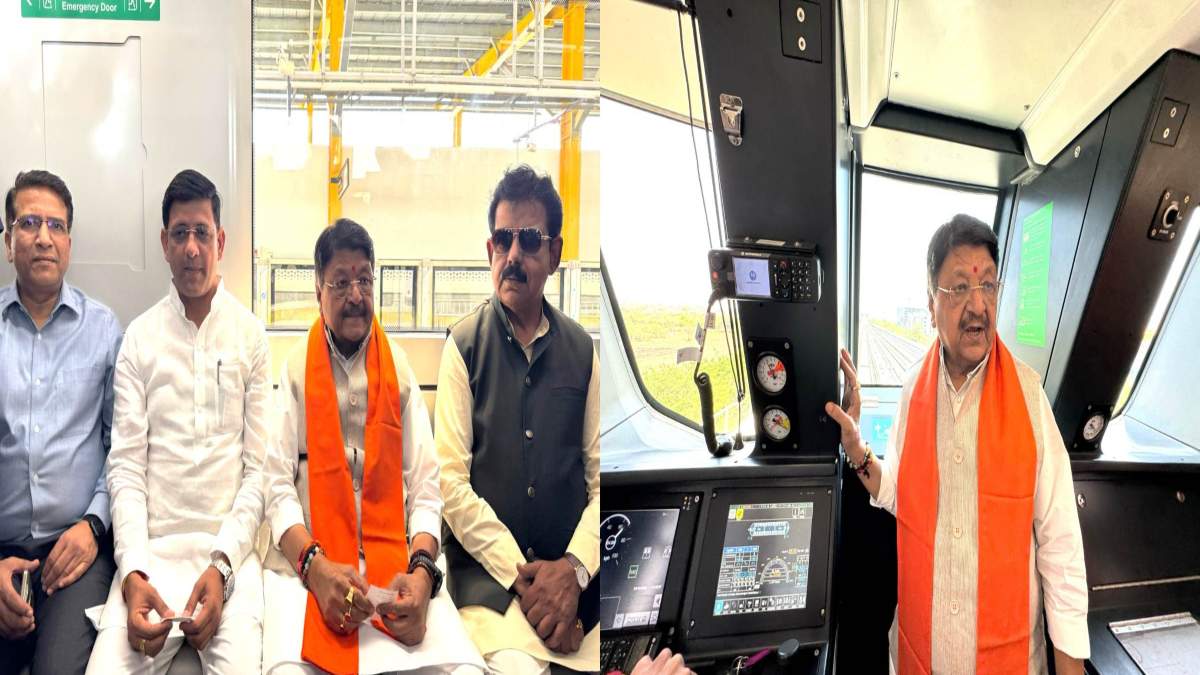 इंदौर मेट्रो का ट्रायल रन: जनप्रतिनिधियों ने किया सफर, मंत्री विजयवर्गीय ने कहा- दिवाली तक 17 किमी रूट शुरू करने का लक्ष्य