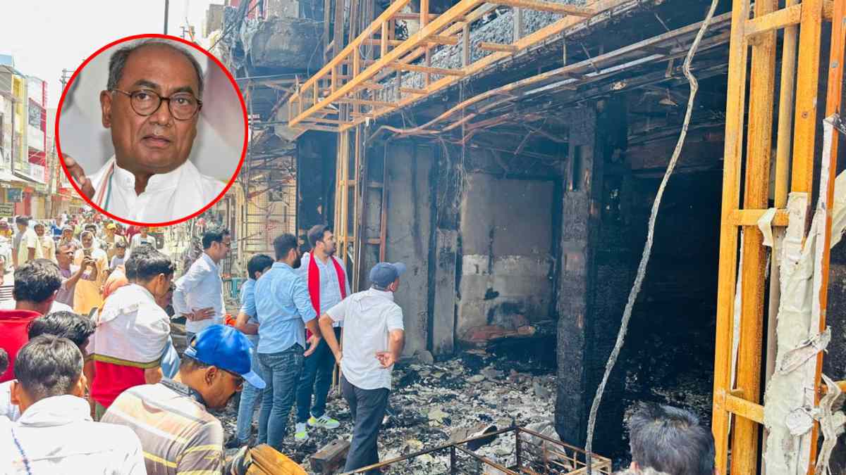 बुधनी आगजनी मामले में सियासत: कांग्रेस ने की मुआवजे की मांग, दिग्विजय बोले- जहां 18 वर्षों तक CM और अब देश के कृषि मंत्री हों वहां ये हालत तो…