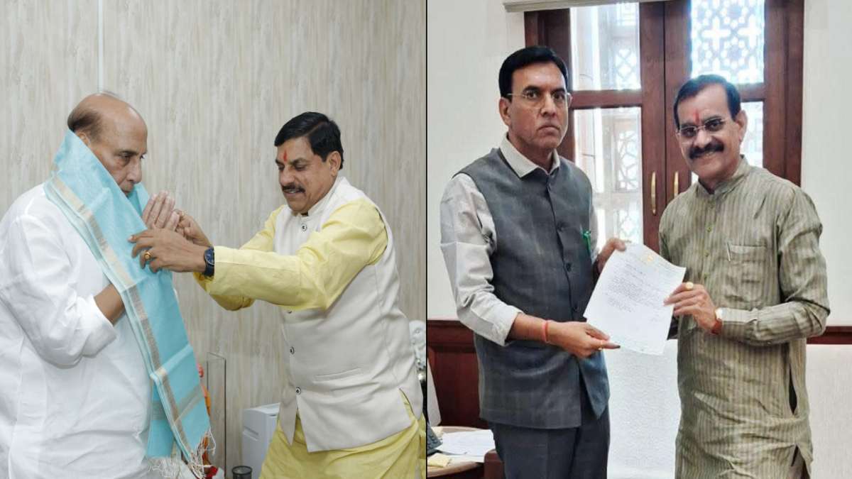 दिल्ली में CM डॉ मोहन ने केंद्रीय रक्षामंत्री से की मुलाकात: वीडी शर्मा ने केंद्रीय खेल मंत्री से की भेंट, एमपी के लिए की ये मांग