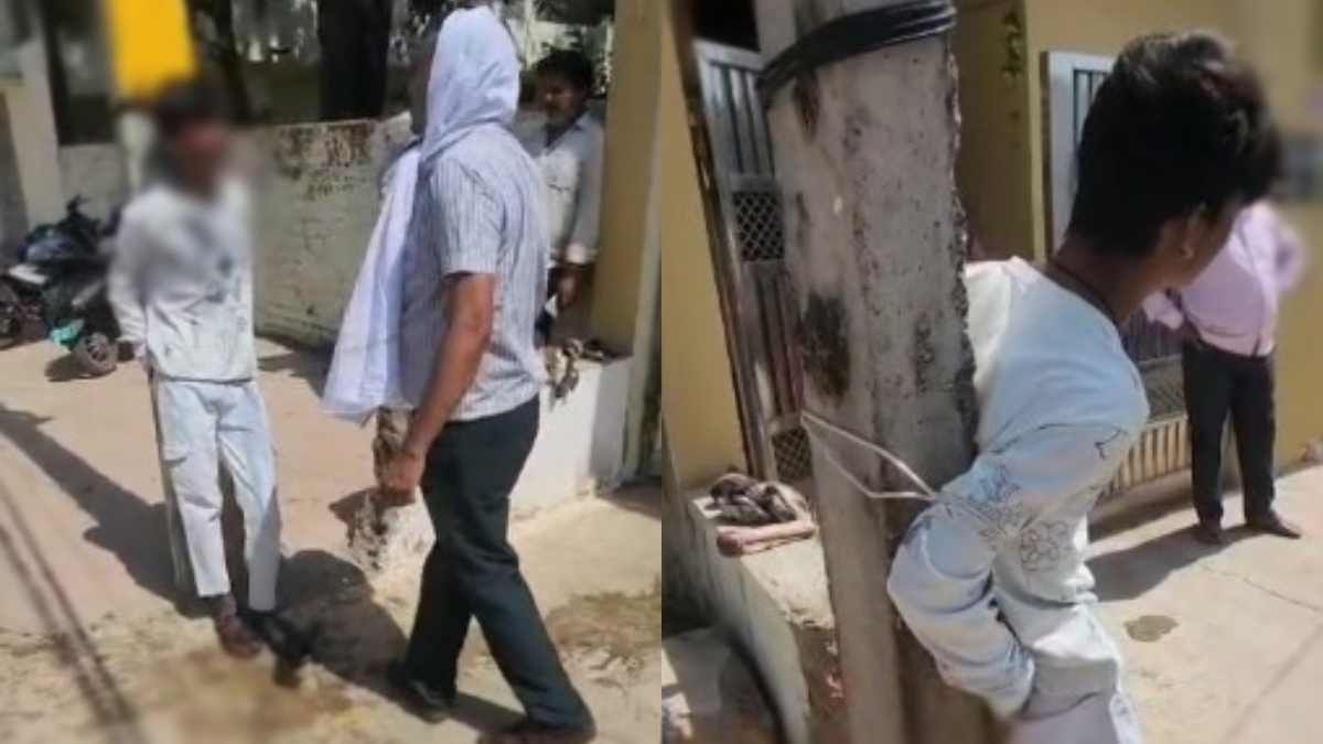 दोबारा चोरी करते युवक पकड़ायाः मालिक ने रस्सी से बांधकर पुलिस को बुलाया, आरोपी ने एक और साथी का नाम उगला