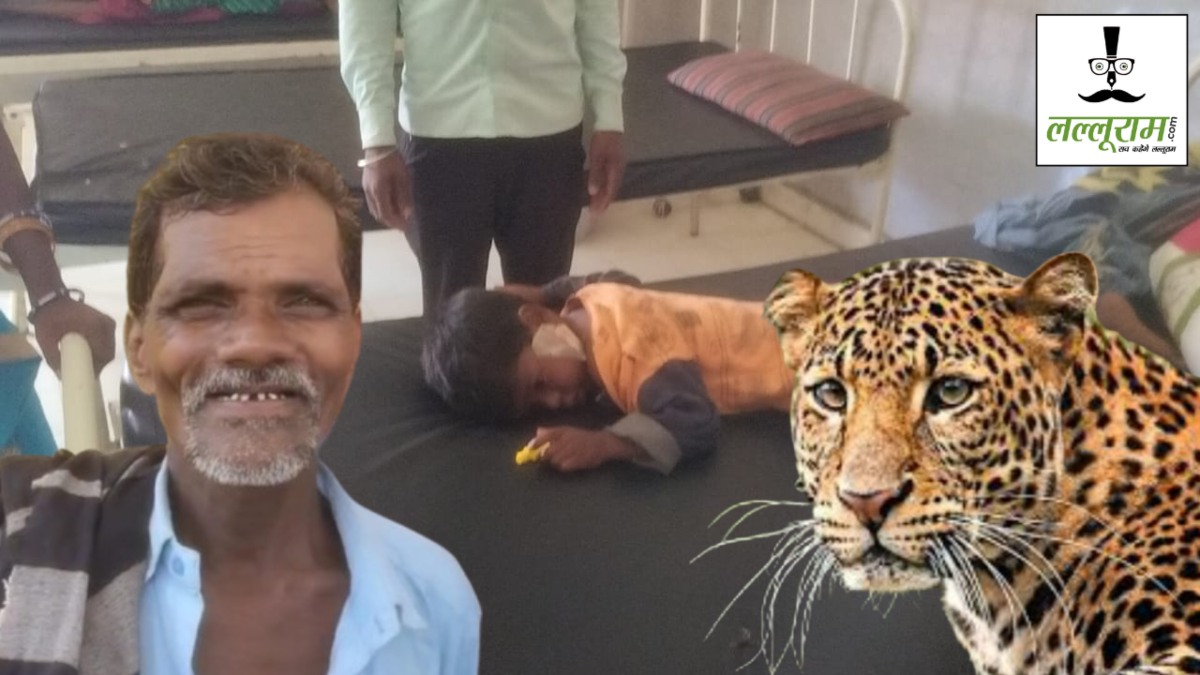 दादा की डेयरिंग : घर से बच्चे को मुंह में दबाकर ले जा रहा था तेंदुआ, दादा ने जान पर खेलकर पोते की बचाई जान 