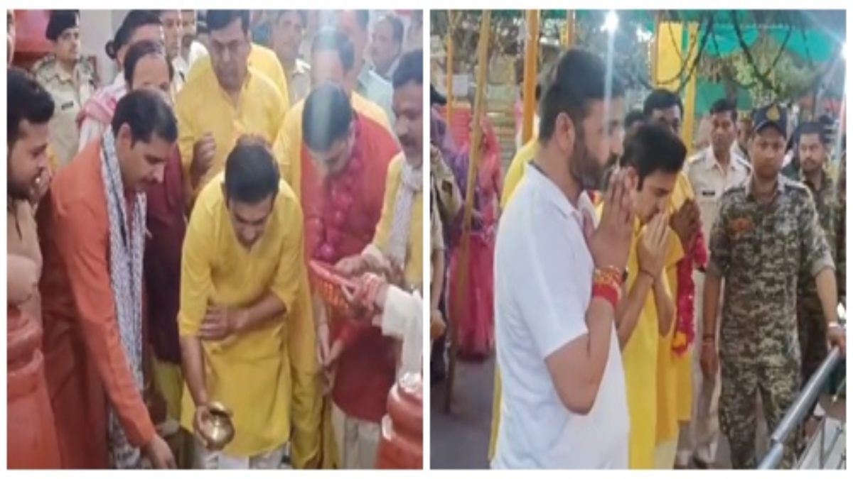 पीला कुर्ता, सफेद धोती… मां पीतांबरा सिद्धपीठ पहुंचे टीम इंडिया के हेड कोच गौतम गंभीर, वनखंडेश्वर महादेव का किया जलाभिषेक 