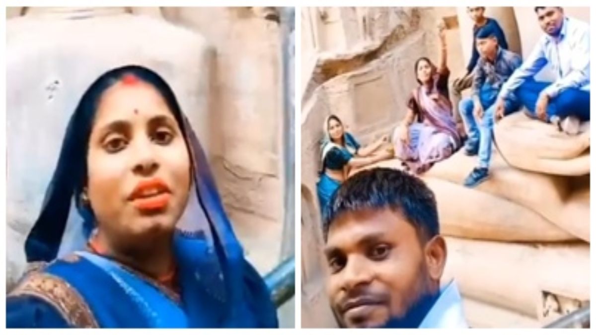 कुछ तो शर्म करो: जैन तीर्थंकर प्रतिमाओं के साथ महिला और उनके साथियों ने बनाई अभद्र रील, Video वायरल