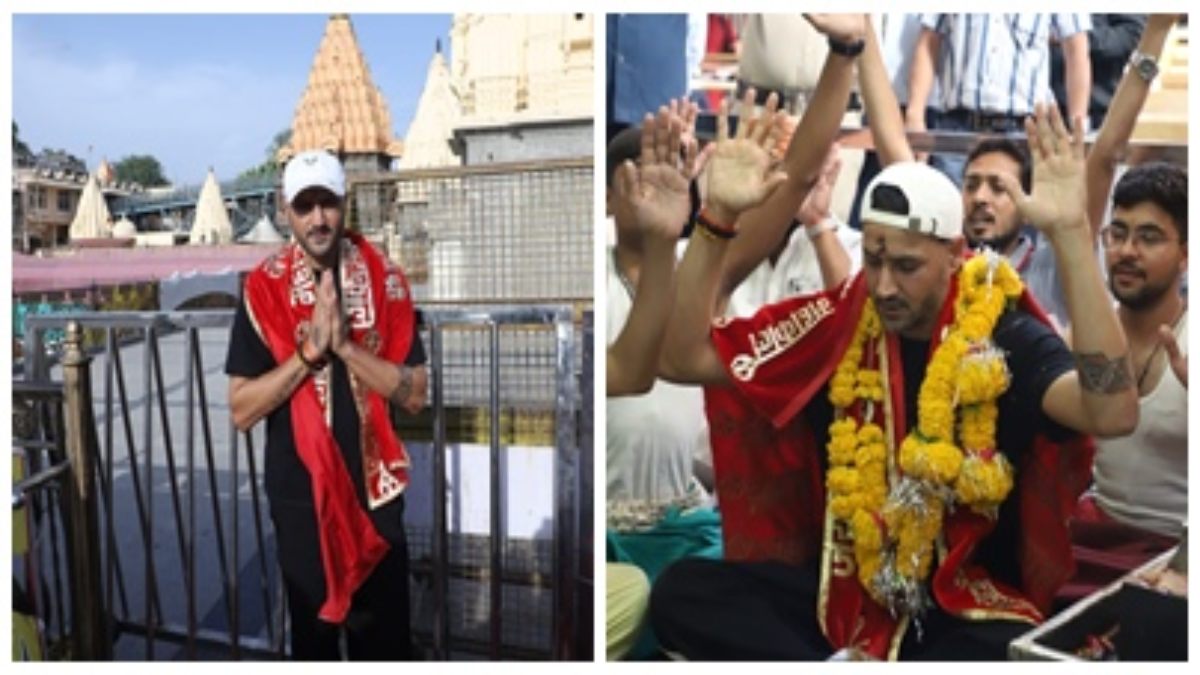 बाबा महाकाल की शरण पहुंचे क्रिकेटर हरभजन सिंह, भगवान के दर्शन कर लिया आशीर्वाद, नंदी हॉल में लगाया ध्यान 