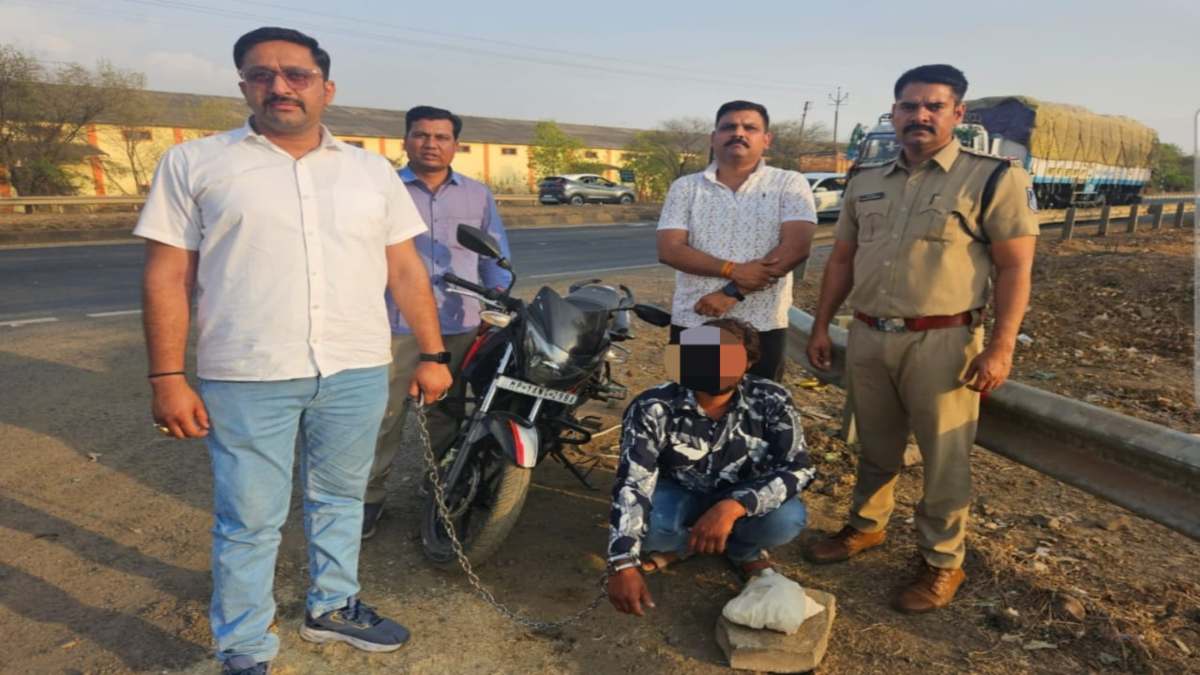 MP में लाखों की एमडी ड्रग्स के साथ अंतरराज्यीय तस्कर गिरफ्तार: राजस्थान से लाकर करता था सप्लाई, नारकोटिक्स टीम ने दबोचा