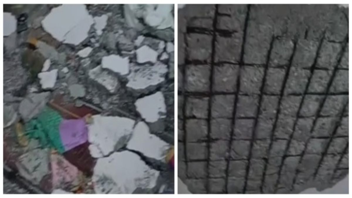 चैन से गहरी नींद में सो रहा था परिवार, तभी मौत बनकर गिरा लेंटर का हिस्सा, महिला की मौके पर मौत, पति समेत बच्ची घायल