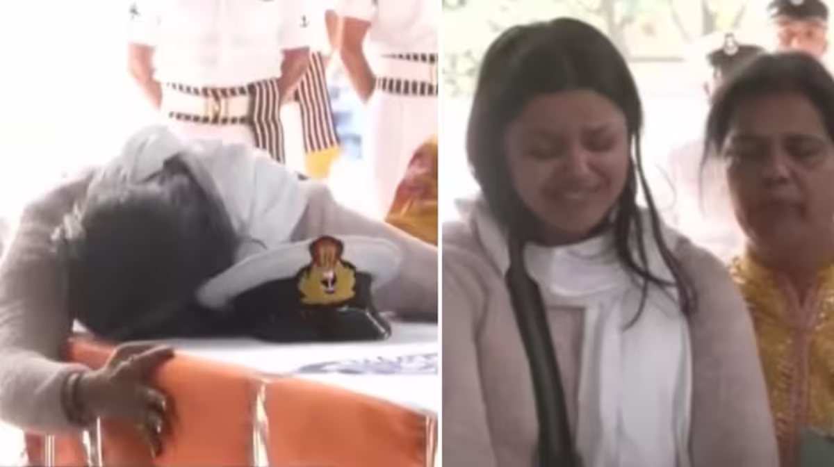 ‘हमें आप पर गर्व है…’, पहलगाम हमले में जान गंवाने वाले नेवी अफसर के शव से लिपटकर बोलीं पत्नी, आतंकियों ने उन्हीं के सामने सिर में गोली मारी थी