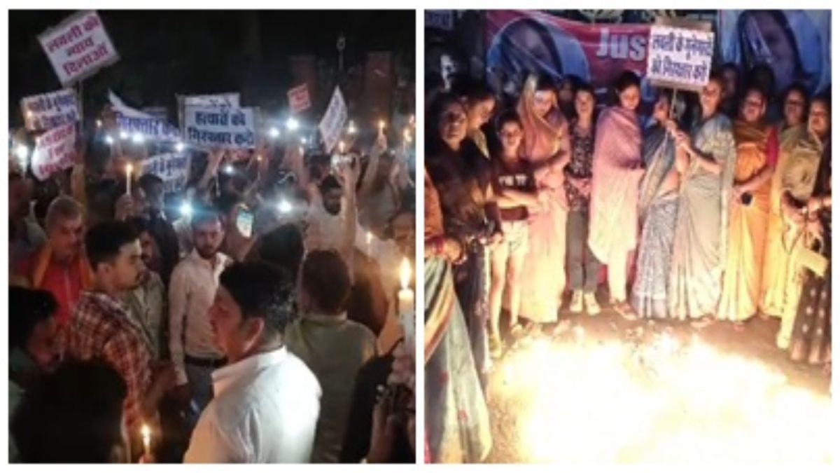 दहेज के लोभियों ने ले ली बेटी की जान: हत्यारों के खिलाफ कार्रवाई को लेकर सड़कों पर उतरा जनसैलाब, कैंडल मार्च निकालकर दी श्रद्धांजलि 