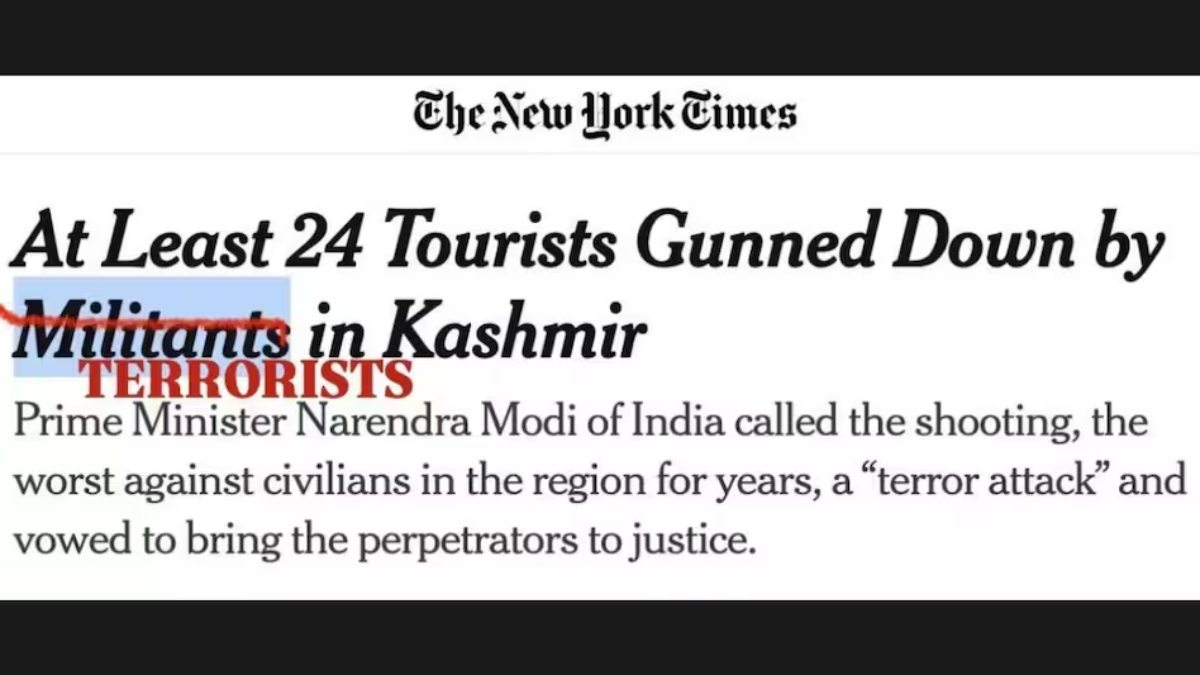 Newyork times के पहलगाम अटैक पर लेख को लेकर मचा बवाल, अखबार ने आतंकियों के लिए इस शब्द को किया इस्तेमाल तो भड़की ट्रंप सरकार, लगाई फटकार
