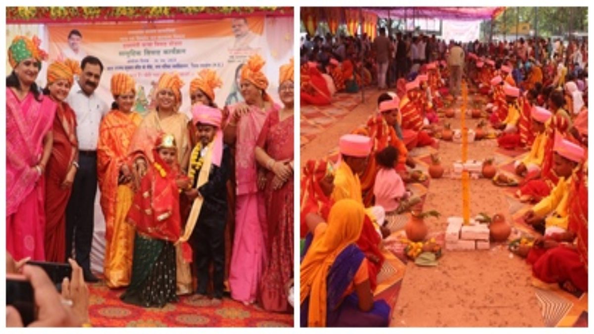 सरकार बनी घराती और जनप्रतिनिधि बने बाराती: शहडोल में प्रेम और परंपरा का भव्य संगम, मुख्यमंत्री सामूहिक विवाह योजना के अंतर्गत 70 जोड़ों ने लिए सात फेरे 