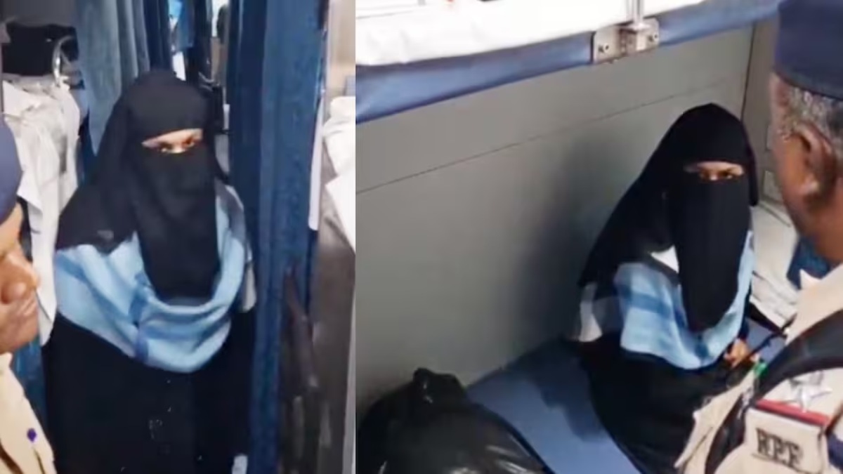 ‘टुकड़े-टुकड़े करके फेंक दूंगी…’, ट्रेन के AC कोच में सफर कर रही थी बुर्के वाली महिला, TTE ने टिकट मांगा तो गाली-गलौज करते हुए देने लगी धमकी, देखें वीडियो