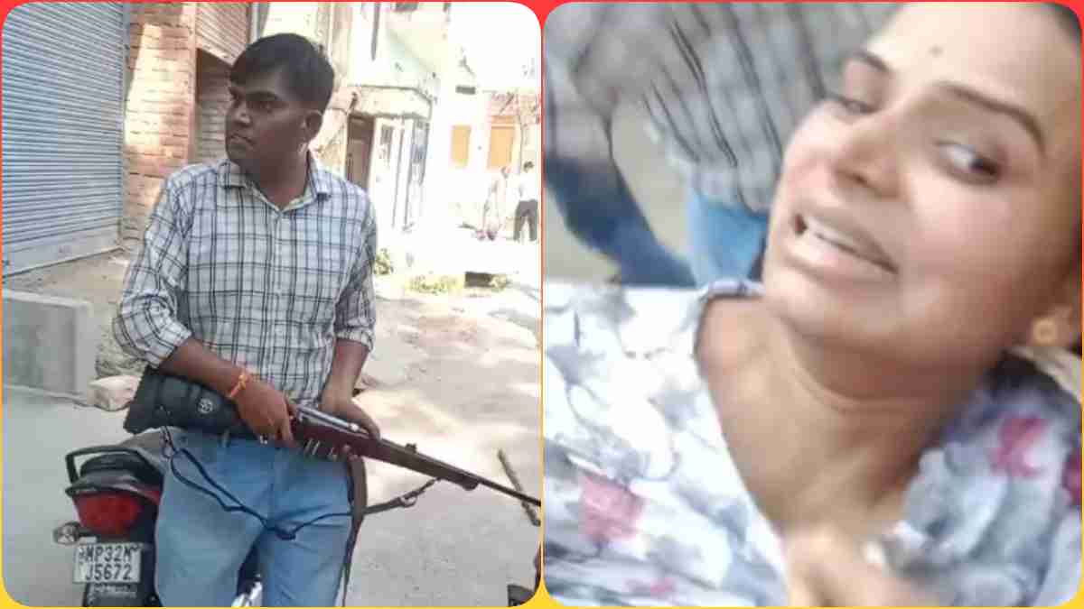बीच सड़क भिड़ गया दूल्हा-दुल्हन का परिवार, बंदूक लेकर पहुंचे लोग, पुलिस के छूटे पसीने, देखें Video