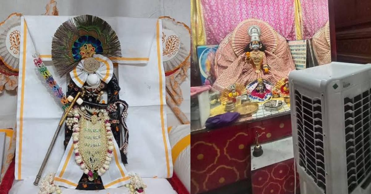 गर्मी में बदल गई भगवान बांके बिहारी की पोशाक, द्वारकाधीश मंदिर में भी बदला भोग का स्वरूप, शीतल सेवा में सहभागी बन रहे श्रद्धालु