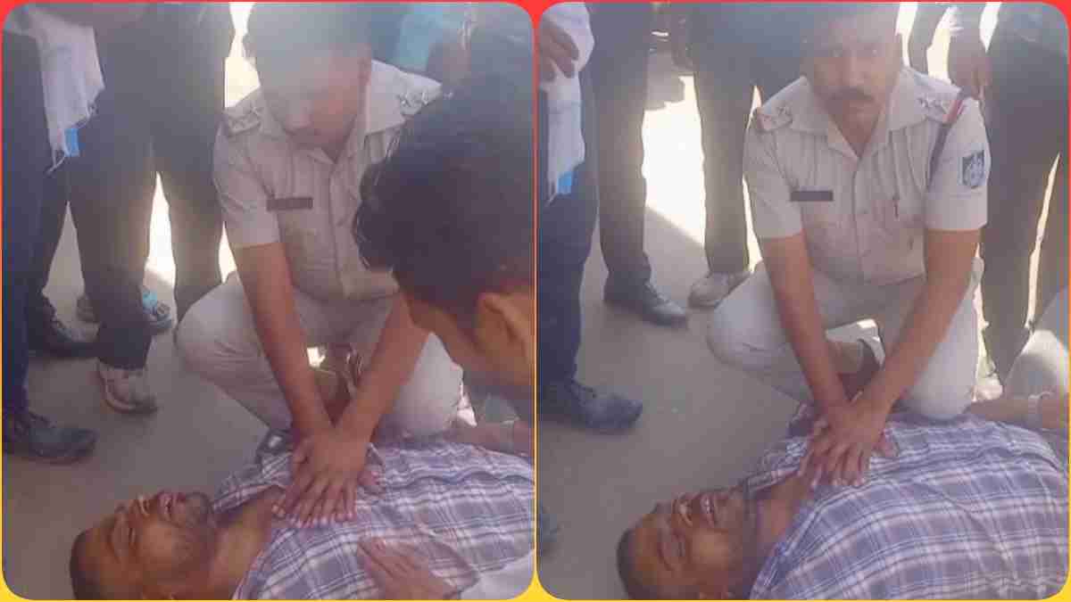 देवदूत बना खाकी वाला: पेट्रोल पंप में युवक को आया हार्ट अटैक, SI ने सीपीआर देकर बचाई जान