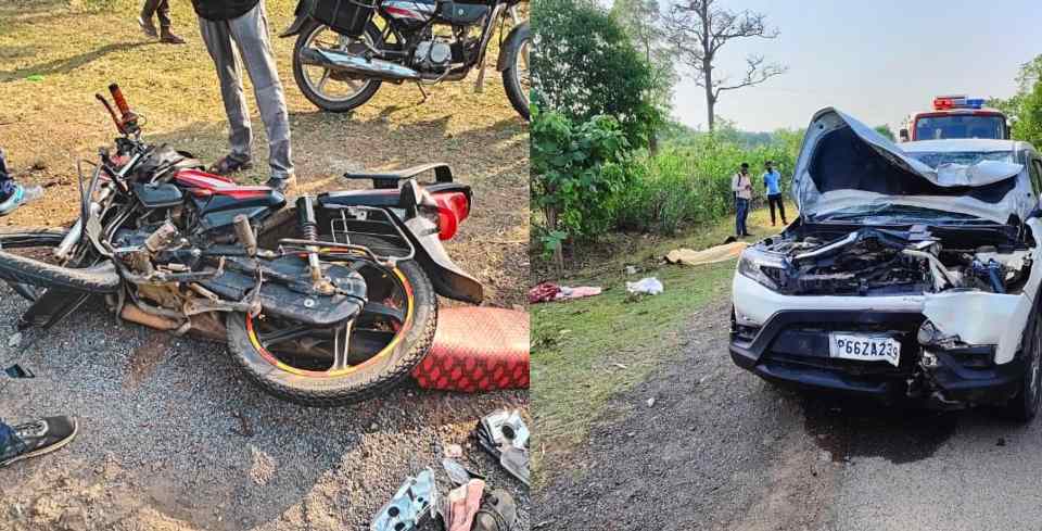 खराब सड़क ने ली पिता-बेटी की जान : NH-30 पर भीषण हादसा, दो की मौके पर मौत, दो महिलाओं की हालत गंभीर