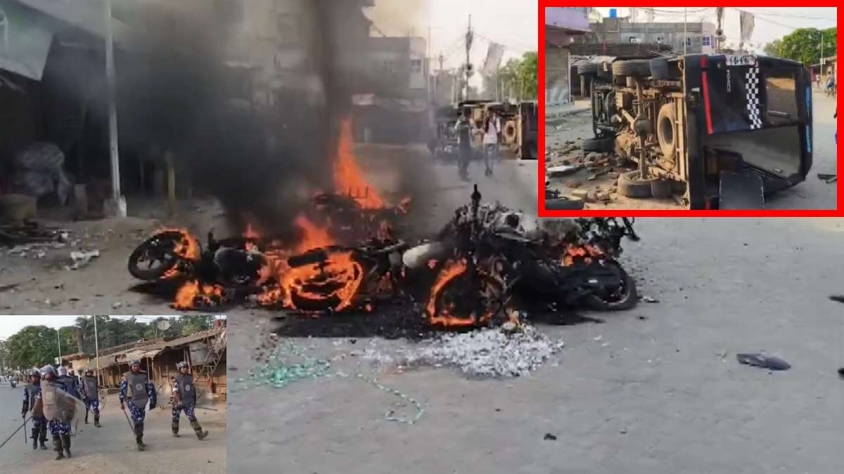 पश्चिम बंगाल में फिर भड़की हिंसा, मुर्शिदाबाद के बाद अब दक्षिण 24 परगना जिले में प्रर्दशनकारियों ने पुलिस की गाड़ियों को फूंका