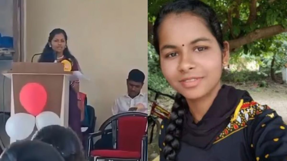 फेयरवेल स्पीच, चेहरे पर मुस्कान, चंद मिनटों में मंच पर चली गई छात्रा की जान, हार्ट अटैक से मौत, Video