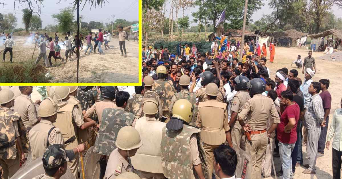 बाबा साहब अंबेडकर की मूर्ति को लेकर बवाल, ग्रामीणों ने पुलिस पर किया पथराव, क्षेत्र में तनाव, भारी फोर्स तैनात, जानिए क्या है पूरा मामला