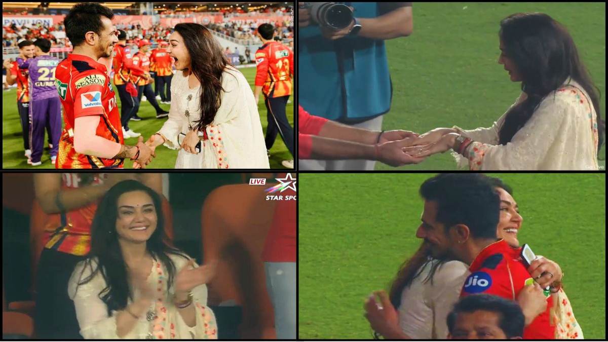Yuzvendra Chahal का शानदार प्रदर्शन देख खुश हुई Preity Zinta, मैदान में जाकर लगाया गले …