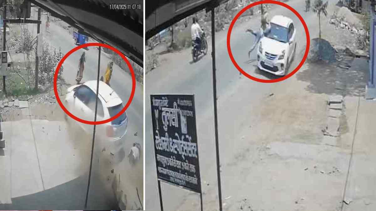 CG में Hit And Run Case : तेज रफ्तार कार ने दो राहगीरों को मारी टक्कर, एक की हालत नाजुक, बाल-बाल बची महिलाएं और बच्चे, देखें हादसे का Live Video…