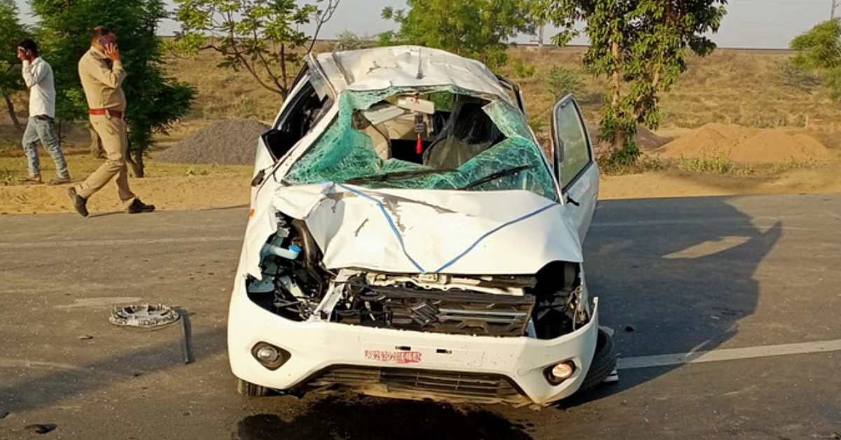 खूनी हाइवे पर दौड़ी मौतः अनियंत्रित कार ने 2 राहगीरों को रौंदा, मंजर देख लोगों की निकल गई चीख