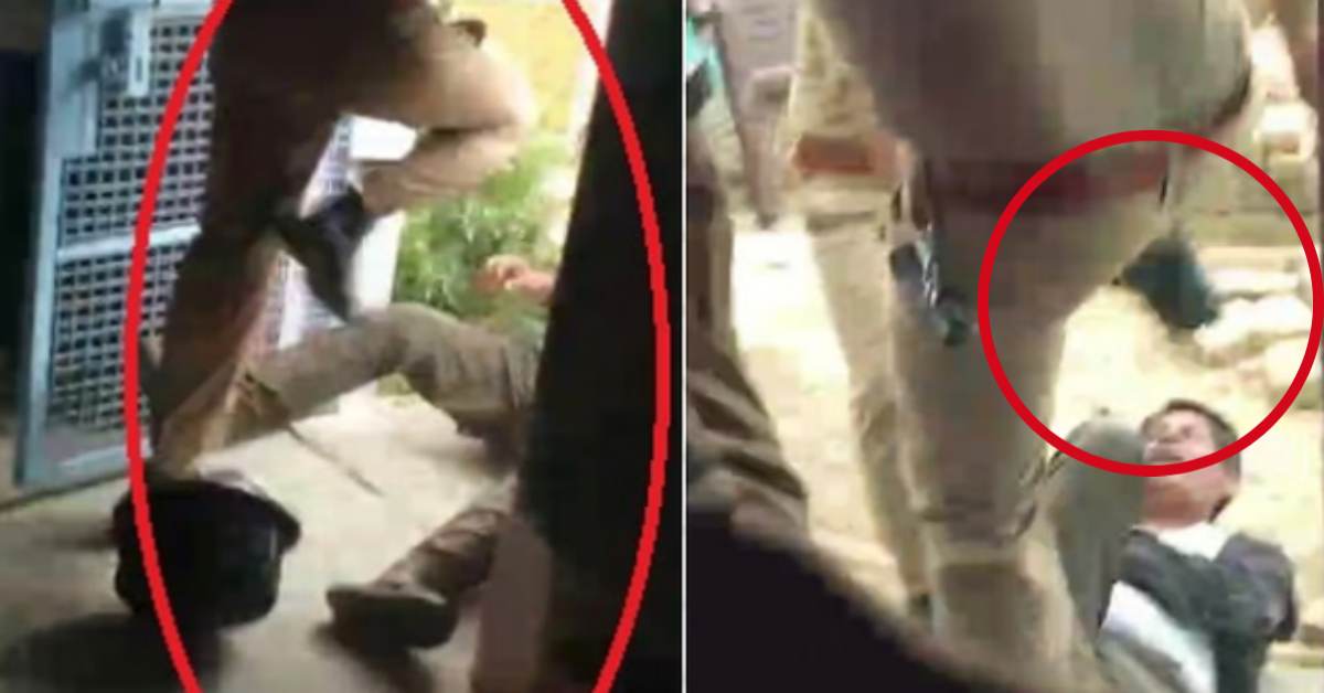 ‘बाबा’ के बेलगाम पुलिस की बर्बरताः घर में घुसकर पुलिस वालों ने युवक को लात-घूसों से जानवरों की तरह पीटा, खाकी की क्रूरता का VIDEO वायरल