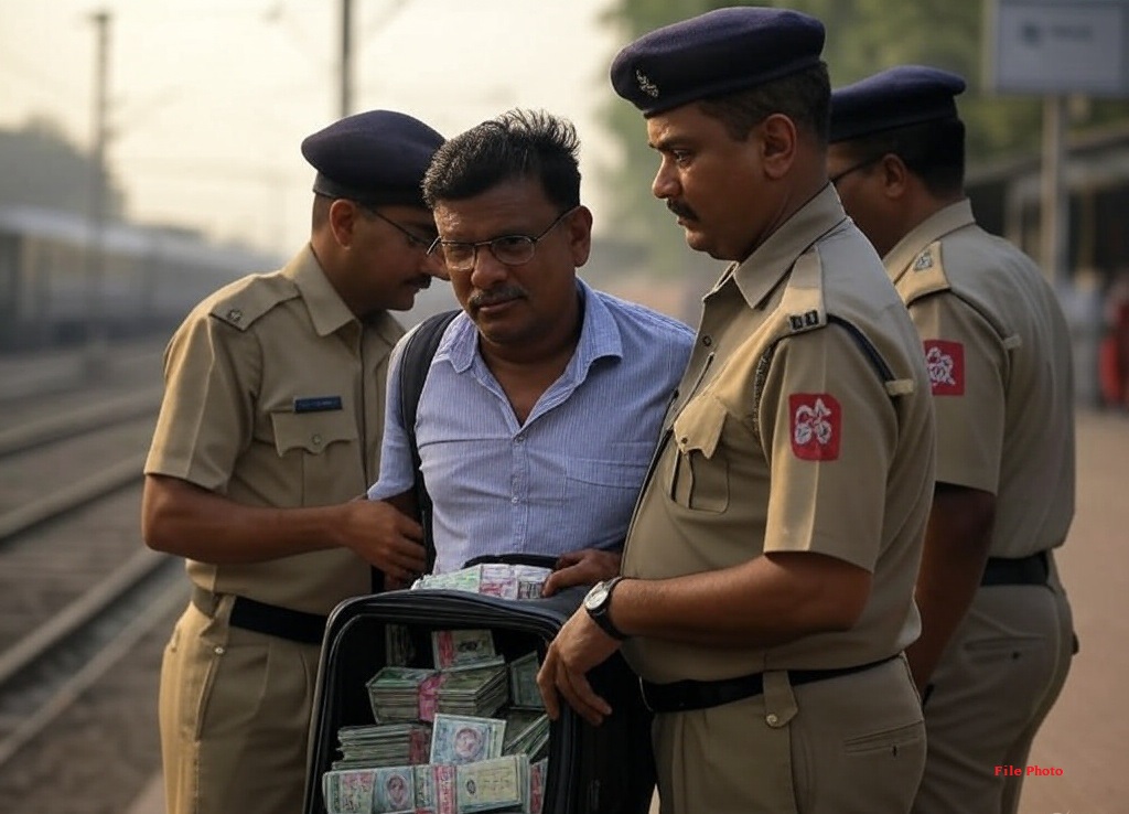 रेलवे स्टेशन में यात्री के पास मिला इतना कैश कि उड़ गए RPF के होश