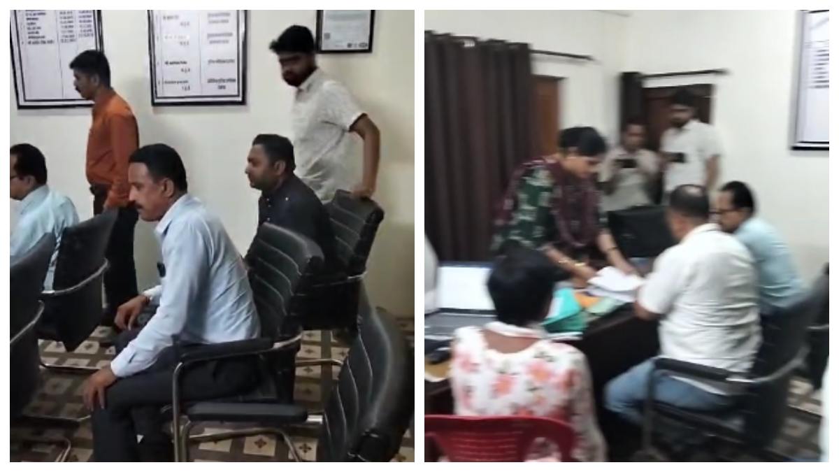 लोकायुक्त का छापा: 1 लाख की रिश्वत लेते रंगे हाथों पकड़ाया कर्मचारी, महिला अधिकारी भी थी शामिल