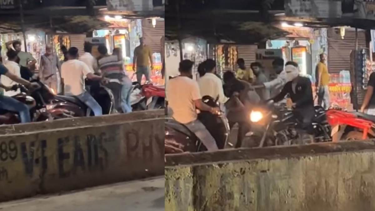 बीच सड़क दे दनादन: आपस में भिड़े चार युवकों में चले लात-घूंसे, सोशल मीडिया पर वायरल हुआ ‘यूथ’ का Video