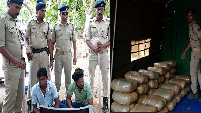 एक करोड़ रुपये का गांजा भुवनेश्वर से जब्त, दो गिरफ्तार… हिमाचल प्रदेश से तस्करी कर लाया जा रहा था