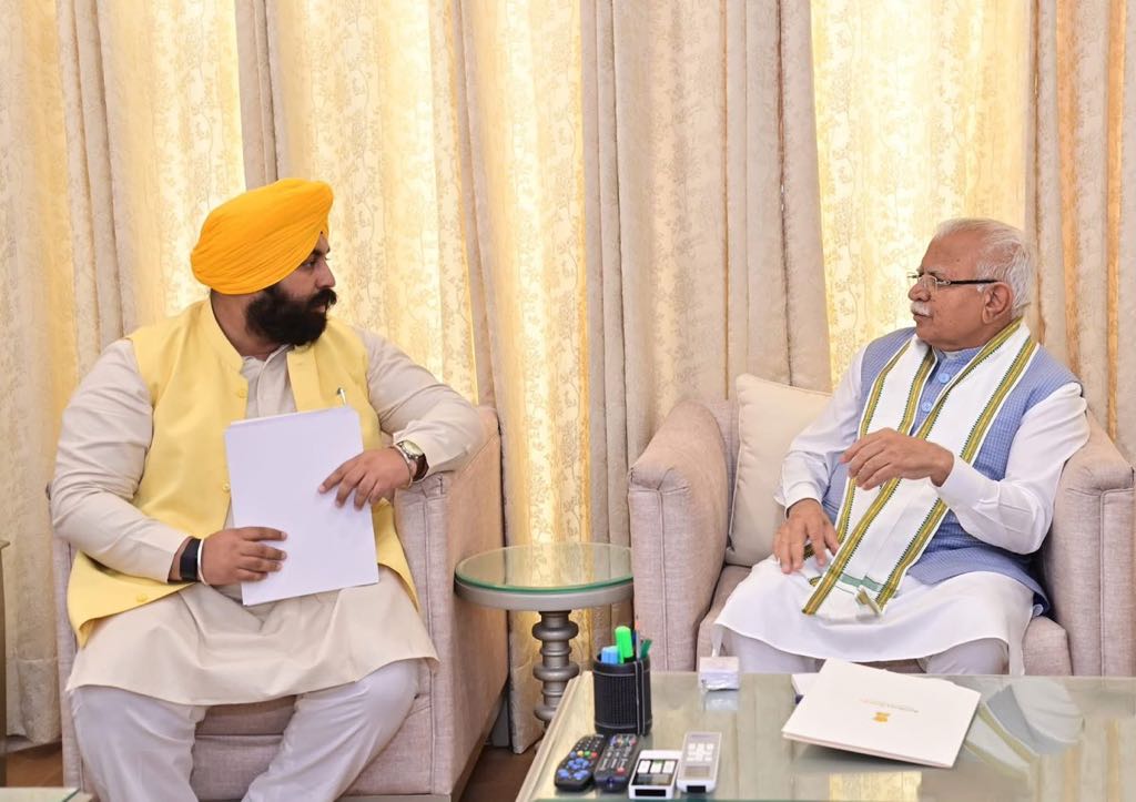 केंद्रीय मंत्री खट्टर से मिले हरजोत बैंस, भाखड़ा-नंगल डैम म्यूज़ियम जल्द बनाए जाने की रखी मांग