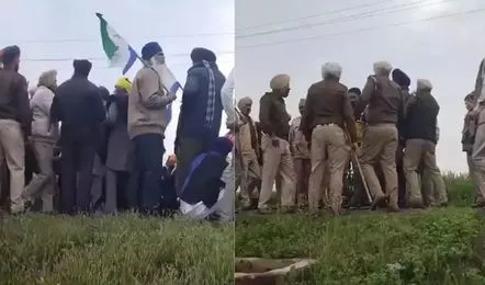 पंजाब : चीमा में एक बार फिर तनाव का माहौल, किसान और पुलिस आमने-सामने