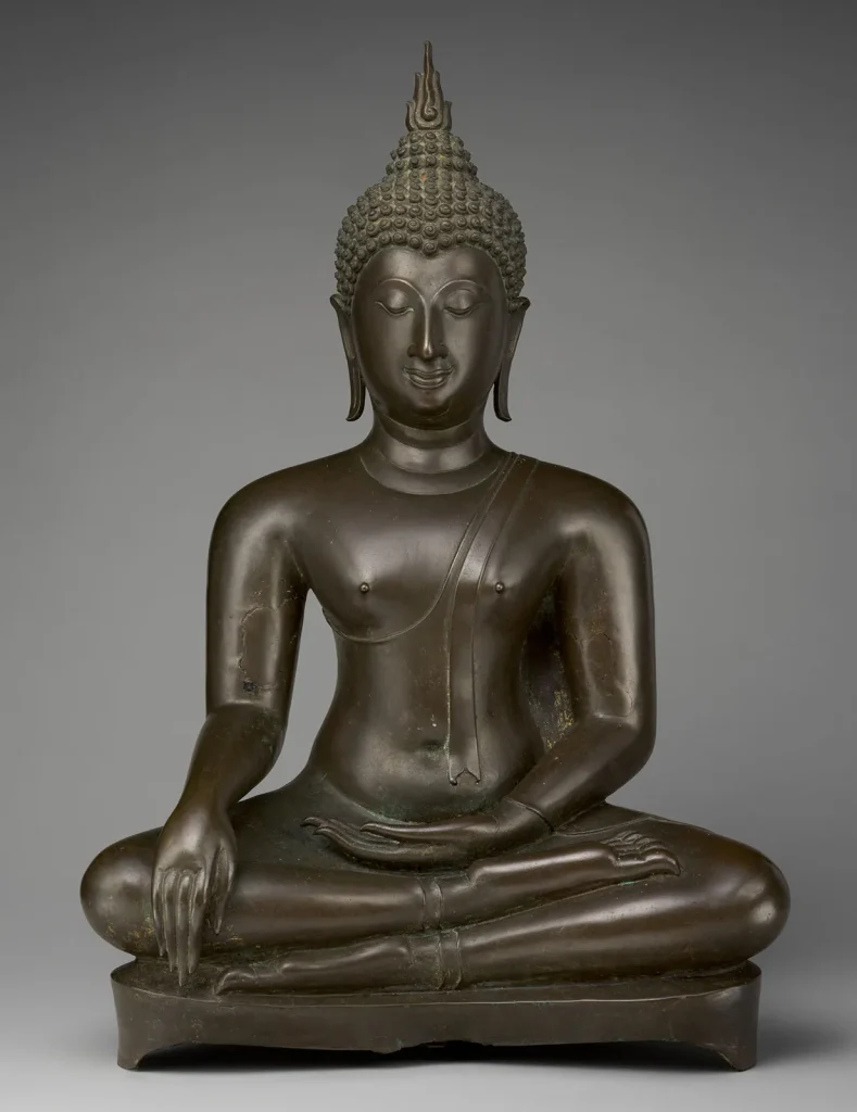 seated-Buddha-bronze-sculpture