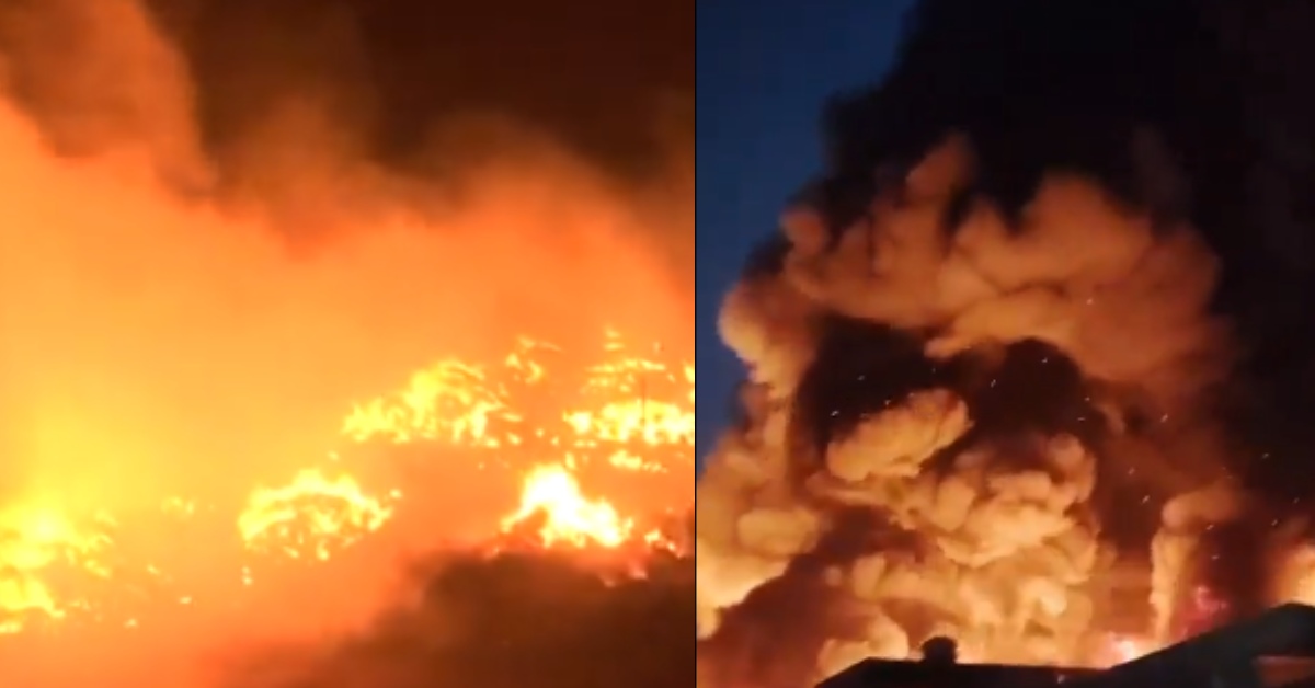 आग से दहला मुरादाबाद : तेज हवा से 50 गोदामों तक भड़की आग, दमकल की 12 गाड़ियां और 60 फायर कर्मी मौके पर तैनात