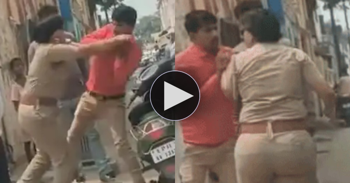खाकी की दबंगई तो देखिए… कॉलर पड़ककर महिला दरोगा ने ई-रिक्शा चालक को घसीटा, फिर दनादन मारे थप्पड़
