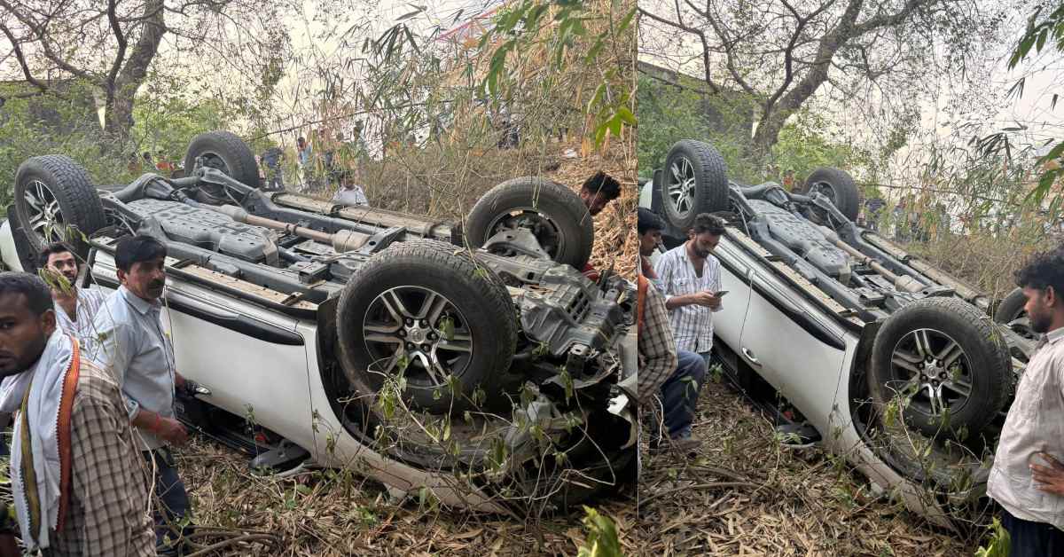 प्रतापगढ़ में बड़ा हादसा : पूर्व मंत्री शिवाकांत ओझा के बेटे की गाड़ी पलटी, चार लोग…