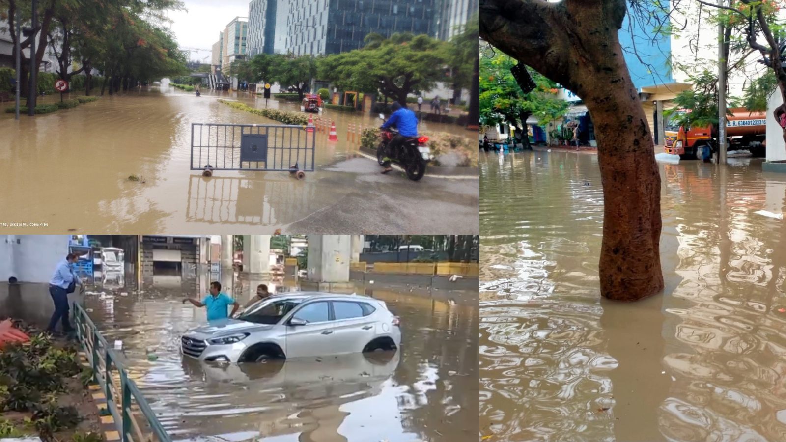 जलमग्न हुई भारत की ‘सिलिकॉन सिटी’ : घर-दफ्तरों में पानी, सड़कों पर चल रही बोट…देखें बेंगलुरु की ‘जल प्रलय’