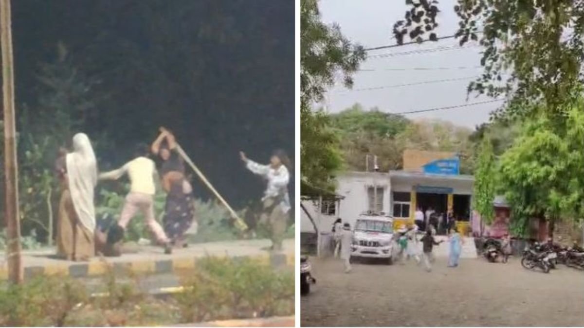 मारपीट के दो लाइव वीडियो वायरल: एक में सरेराह चल रही है लाठियां तो दूसरे में थाने में भिड़े दो पक्ष