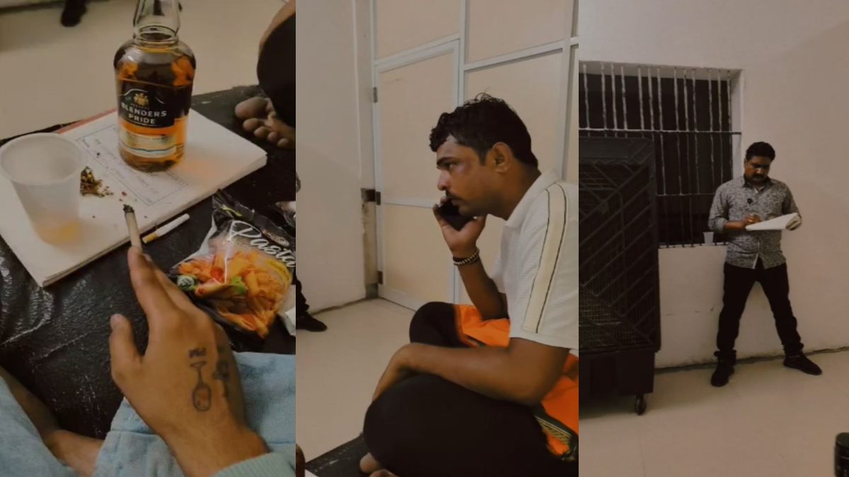 अस्पताल बना अय्याशी का अड्डा: पुलिसकर्मी की मौजूदगी में कैदी ने की शराब पार्टी, VIDEO वायरल