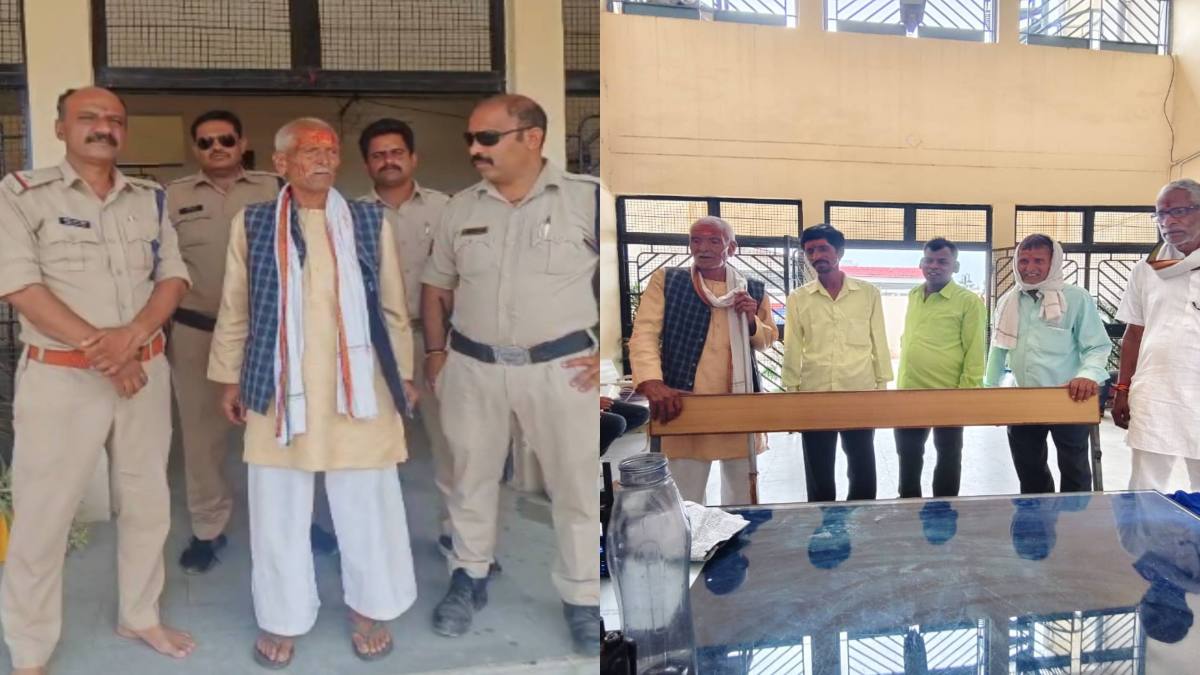 पुलिस का सराहनीय कदम: बिछड़े बुजुर्ग श्रद्धालु को परिजनों से मिलवाया, यूपी से उज्जैन आए थे महाकाल का दर्शन करने