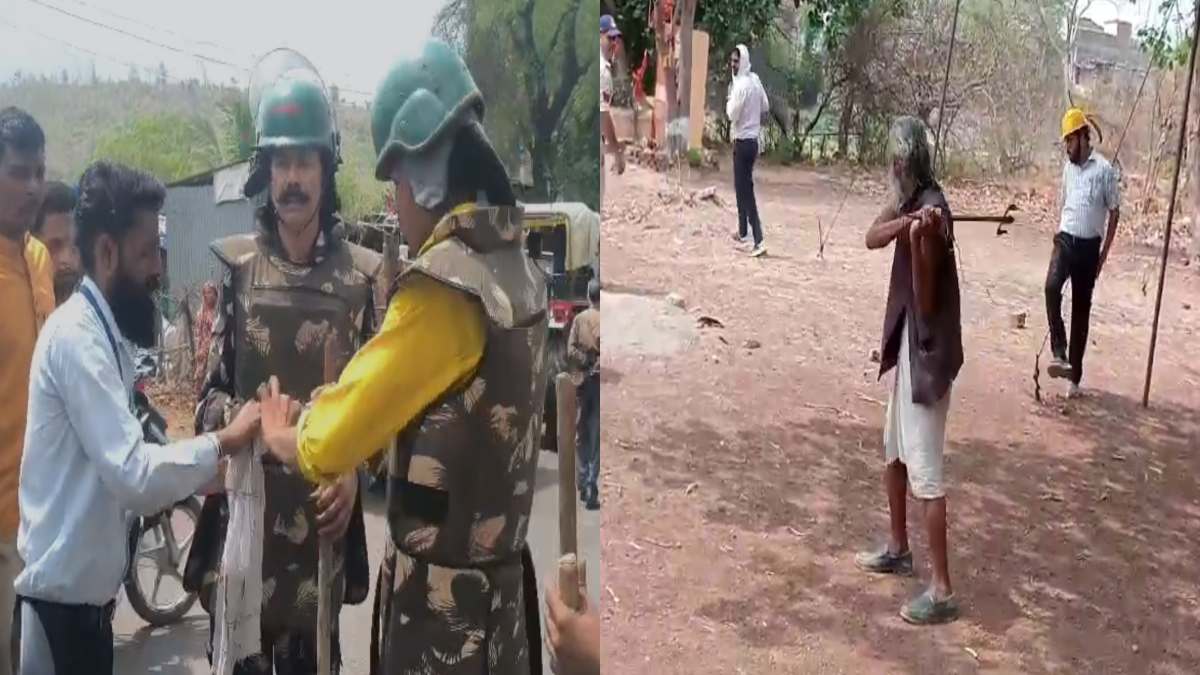 अतिक्रमण हटाने गए थाना प्रभारी पर हमला: बुजुर्ग ने त्रिशूल से वार कर किया घायल, TI अस्पताल में भर्ती