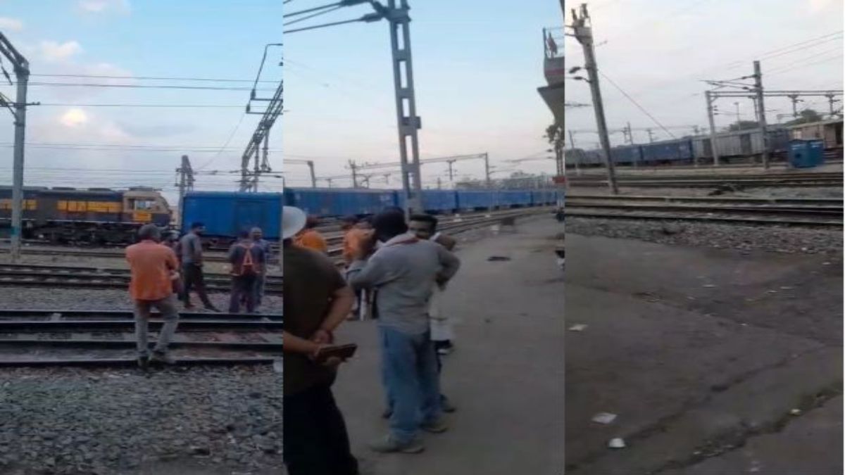 बड़ा हादसा टलाः सतना रेलवे जंक्शन में यार्ड में खड़ी मालगाड़ी में टकराया इंजन, डिरेल हुई मालगाड़ी