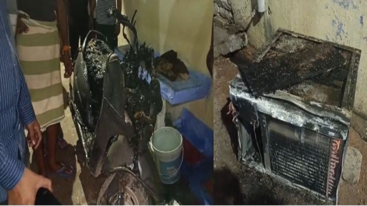 शॉर्ट सर्किट से घर में लगी आग: AC, स्कूटी सहित घर का सारा सामान जलकर राख, ऊर्जा मंत्री तोमर ने पीड़ित परिवार को आर्थिक सहायता का दिलाया भरोसा