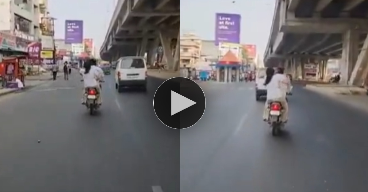 हे भगवान…क्या जमाना आ गया! बाइक चला रहे युवक की चप्पल से पिटाई, VIDEO वायरल