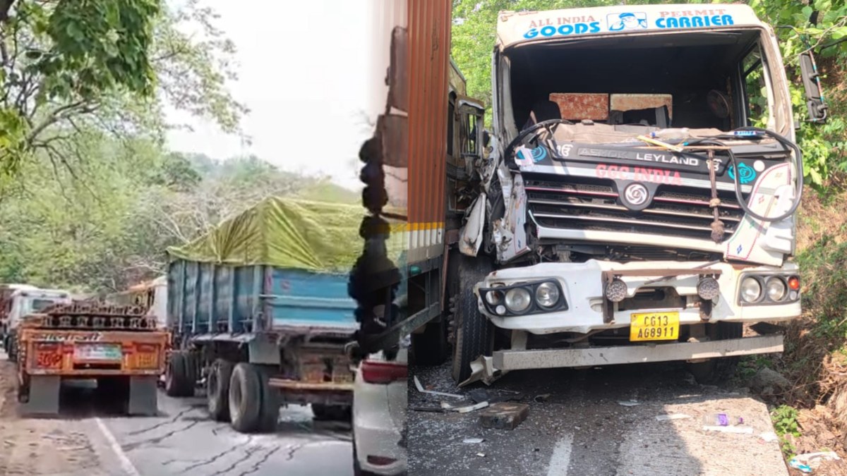 चिल्फी घाटी में 2 किमी का लगा जाम : दो सड़क दुर्घटनाओं के बाद वाहनों की लंबी कतार, यात्रियों की बढ़ी परेशानी