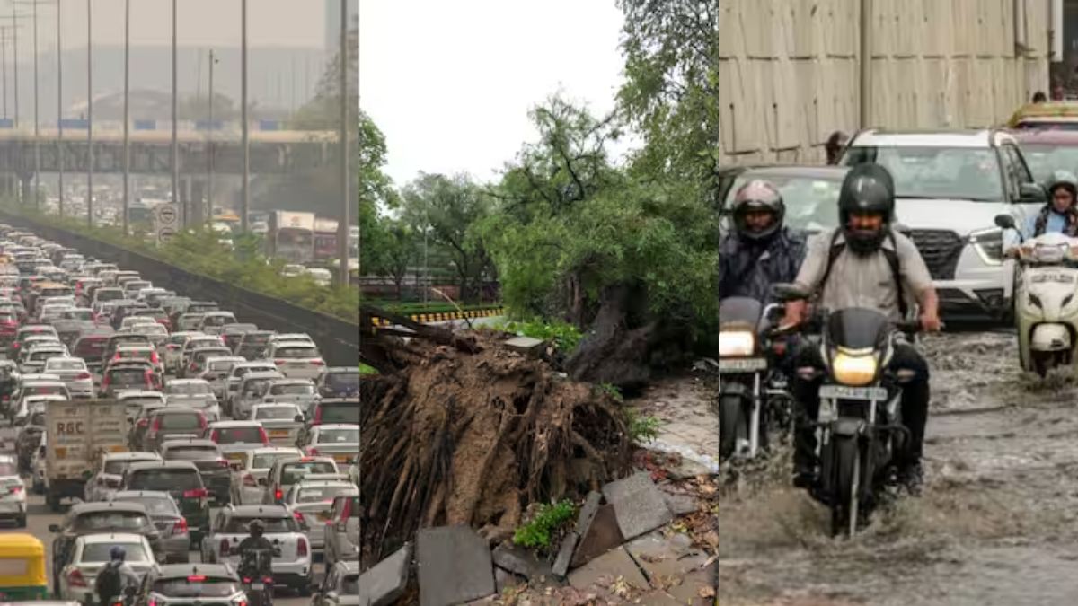दो घंटे की बारिश ने बिगाड़ी दिल्ली की सूरत: रेखा सरकार की तैयारियां हुईं फुस्स, जलभराव और ट्रैफिक जाम से राष्ट्रीय राजधानी का हाल बेहाल, देखें वीडियो और इमेज