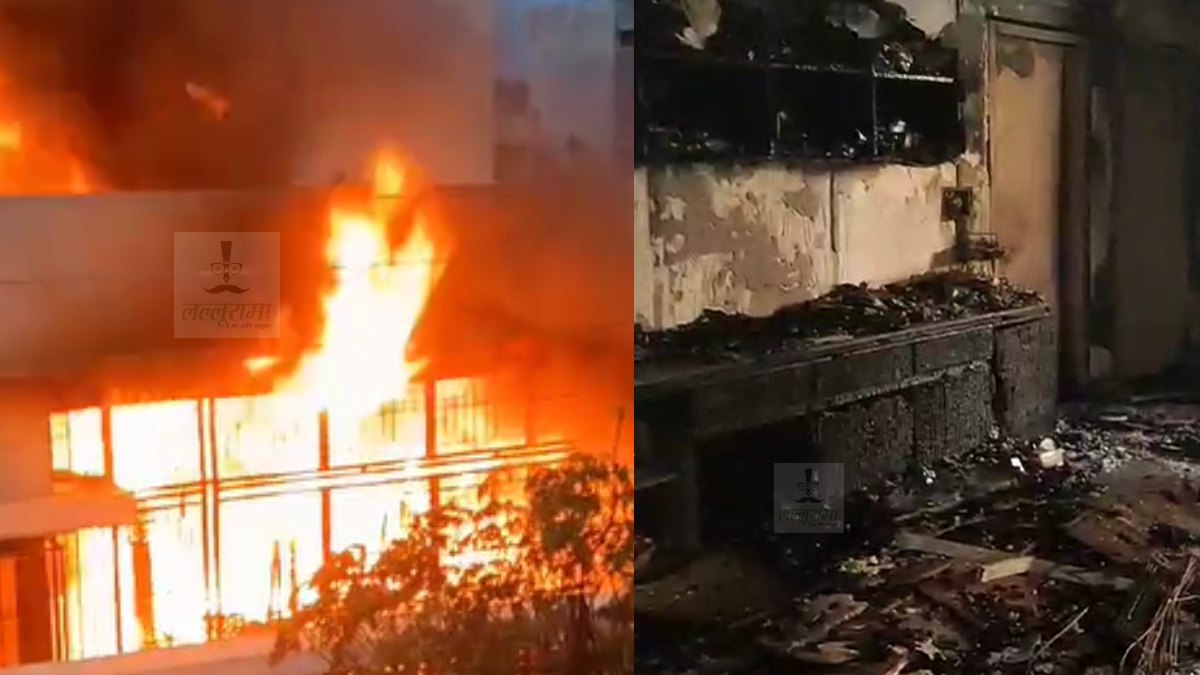 तड़के सुबह घर में लगी भीषण आग, फायरब्रिगेड ने कड़ी मशक्कत के बाद पाया काबू, शार्ट सर्किट से हादसे की आशंका