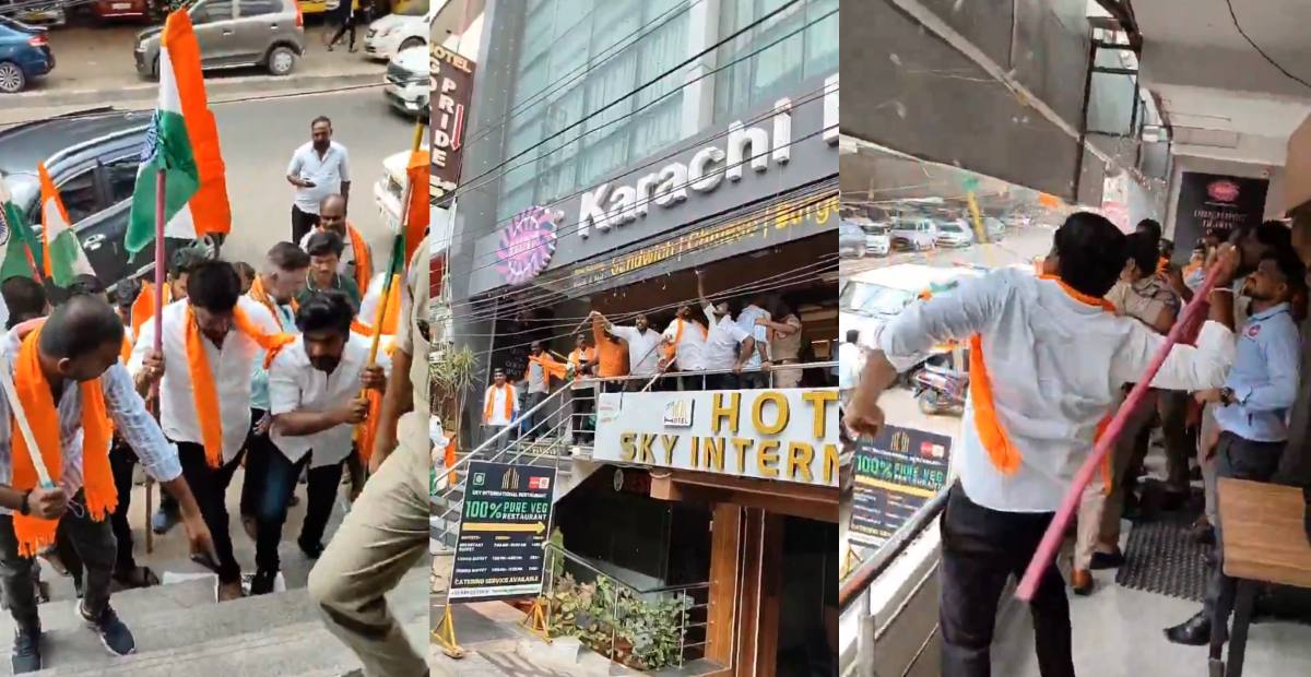 Karachi Bakery: हैदराबाद स्थित कराची बेकरी में तोड़फोड़, ‘भारत माता की जय’ का नारा लगाते हुए जमकर मचाया बवाल; देखें वीडियो