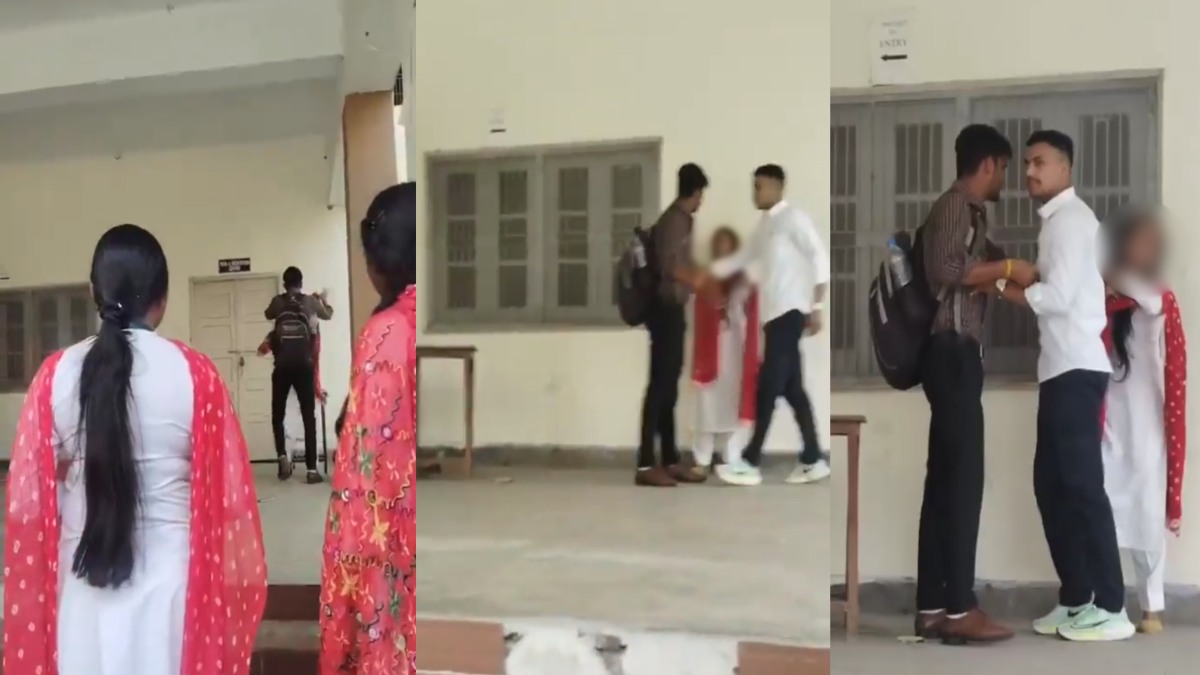 Viral Video : कॉलेज में छात्रा की पिटाई, क्लासमेट ने बॉयफ्रेंड से जमकर पिटवाया